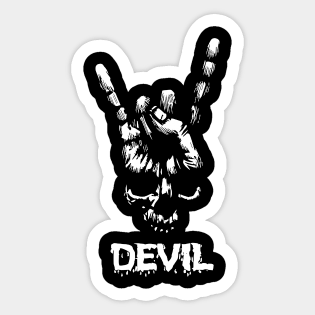 Devil Cool Creative Design Sticker by Stylomart
